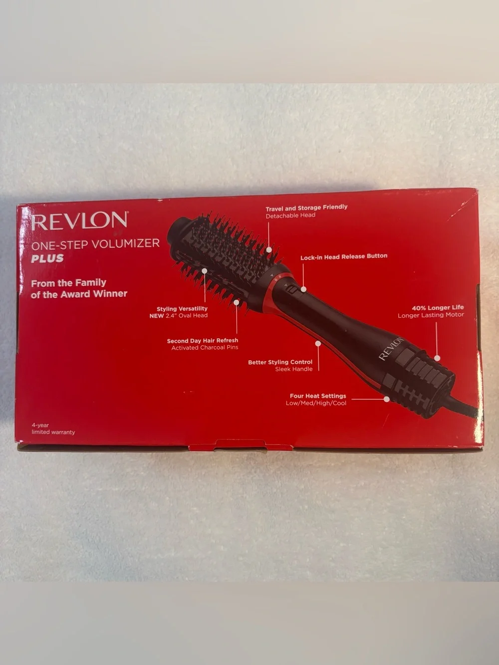 NEW Revlon One Step Volumizer Plus Hot Air Brush Shinier Blowouts
